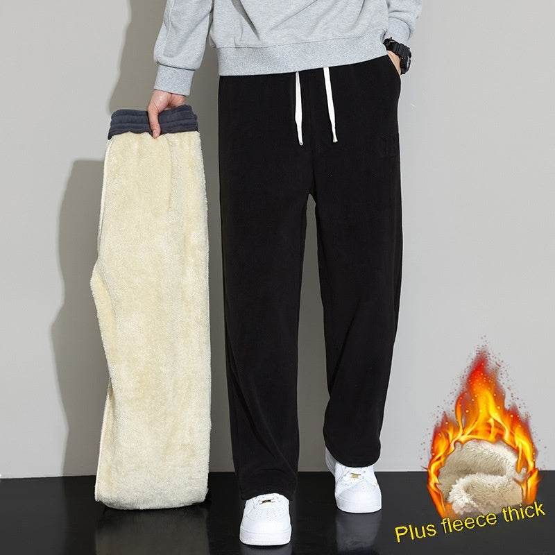 Winter Men's Cashmere Harem Pants - Stylish Wide-Leg Trousers 2025 - Buy Center