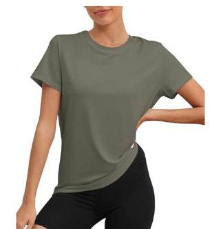 European & American Casual T-Shirt for Ladies - Stylish Round Neck Fit - Buy Center