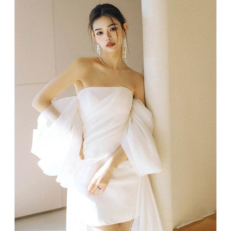 Small Light Fairy Wedding Dress - Backless & Sleeveless Elegance 2025 - Buy Center