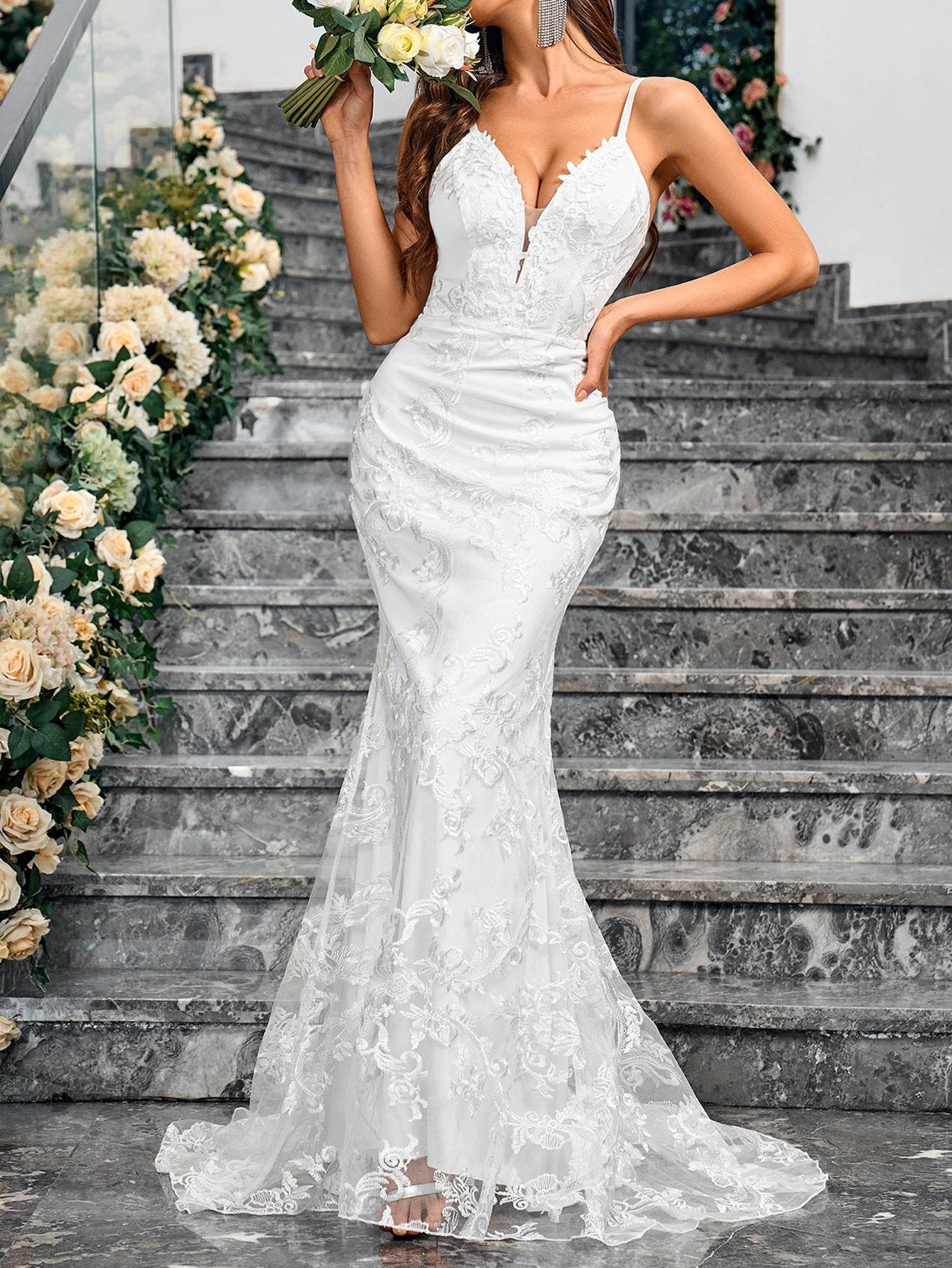 Women's Slim-Fit Sheath Dress - Elegant Fishtail Evening Wear 2025 - Buy Center