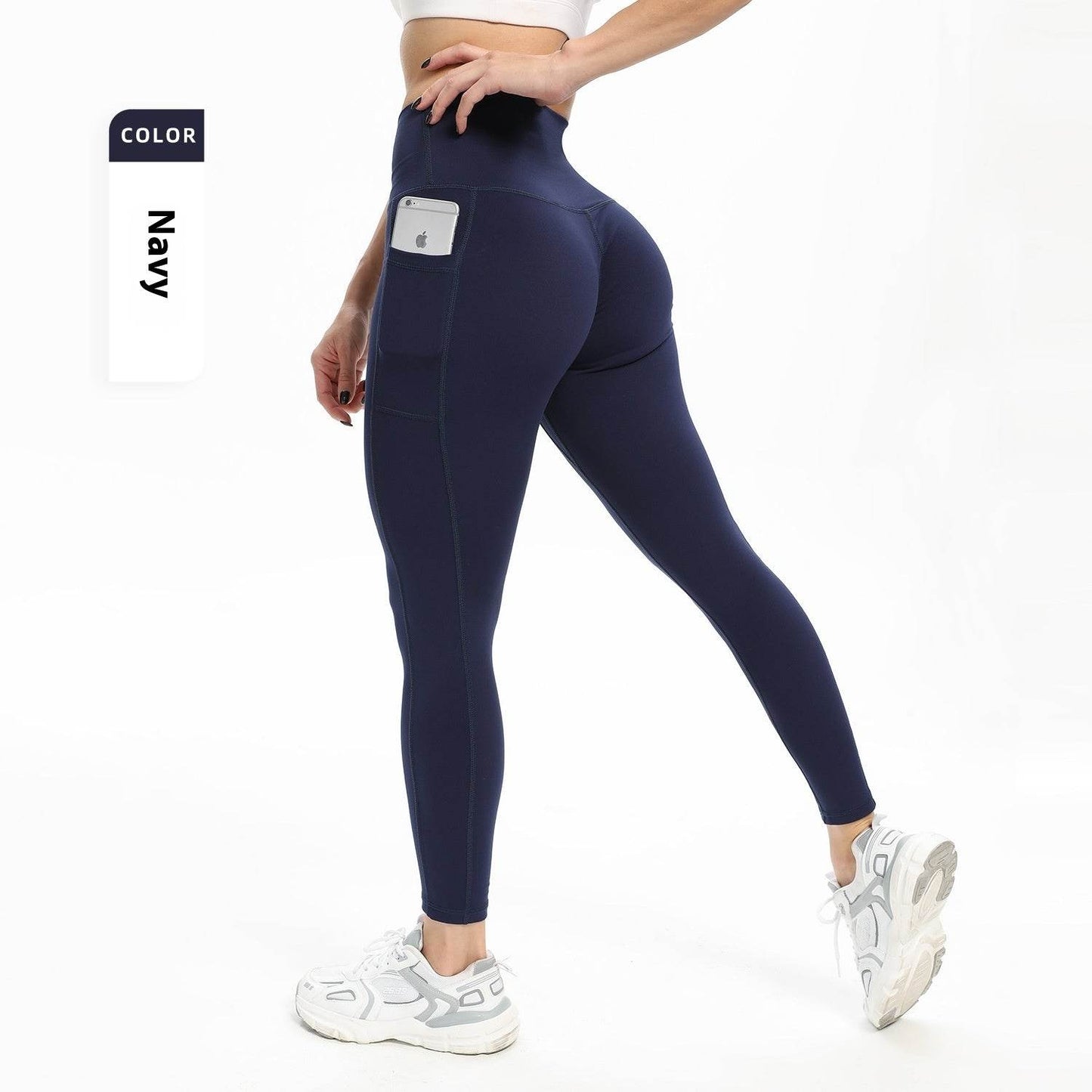 Women's High Waist Yoga Pants - Slim Fit, Pockets for Workouts 2025 - Buy Center