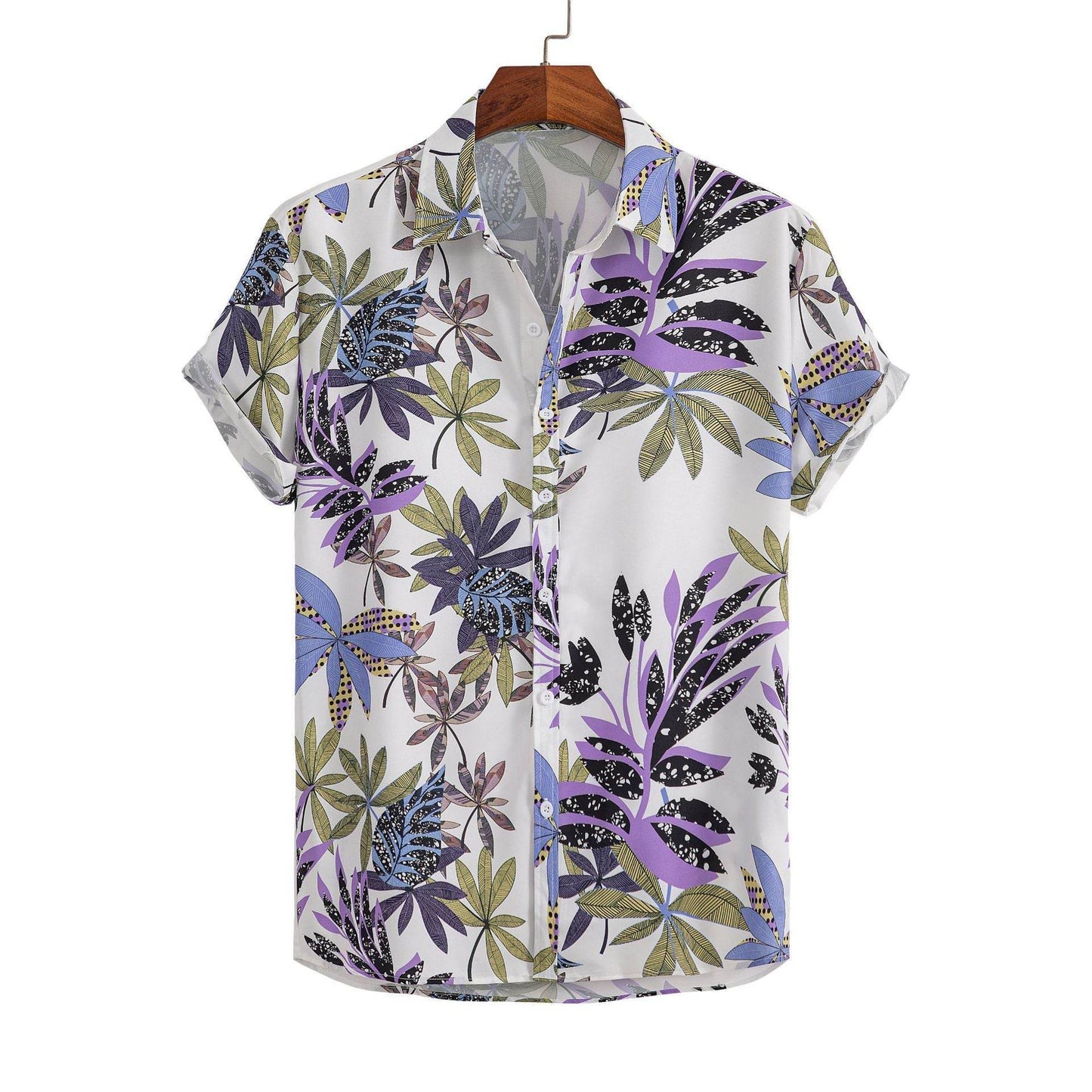 Trendy Men's Hawaiian 3D Printed Shirt - Short-Sleeved Cardigan Style - Buy Center