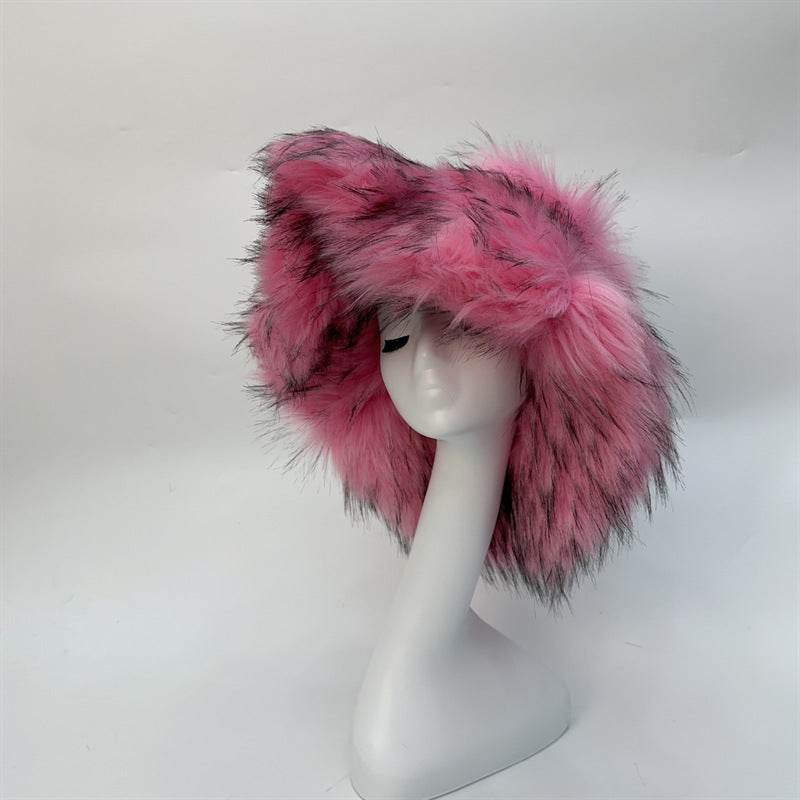 Fashionable Raccoon Fur Hat - Stylish Winter Accessory for Women 2025 - Buy Center