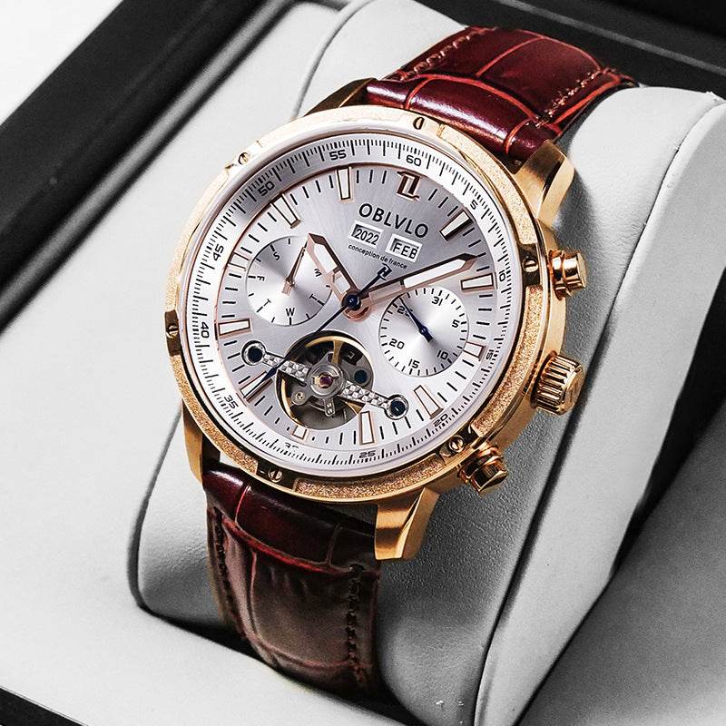 Men's Multi-Functional Hollowed Fashion Watch - Stylish & Versatile Design - Buy Center