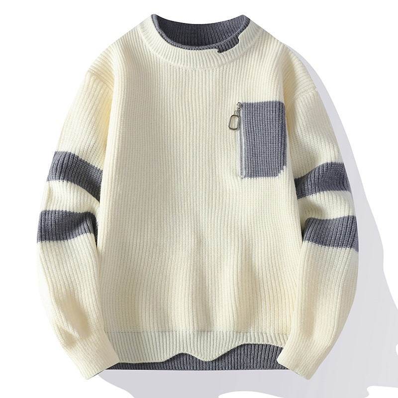Boys Casual Knitted Sweater - Trendy Autumn Winter Pullover Fashion - Buy Center