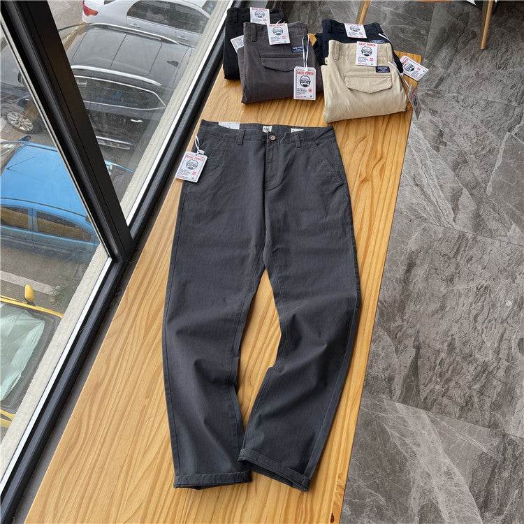 Men's Brushed Twill Casual Pants - Comfortable Cotton Fit, Trendy Styles - Buy Center