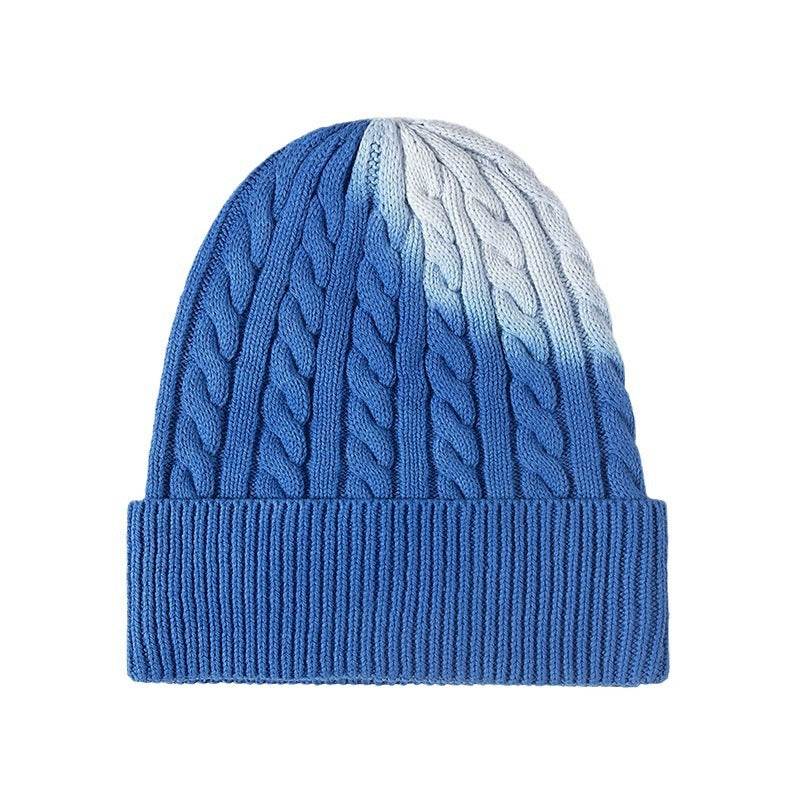 Outdoor Windproof Tie-Dyed Knit Hat - Fashionable Fedoras for All Seasons - Buy Center