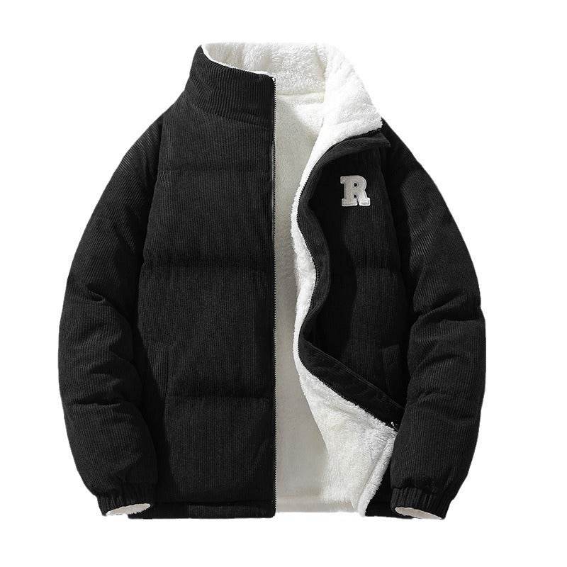 Men's Faux Cashmere Coat - Double-Sided Stand Collar for Stylish Warmth - Buy Center