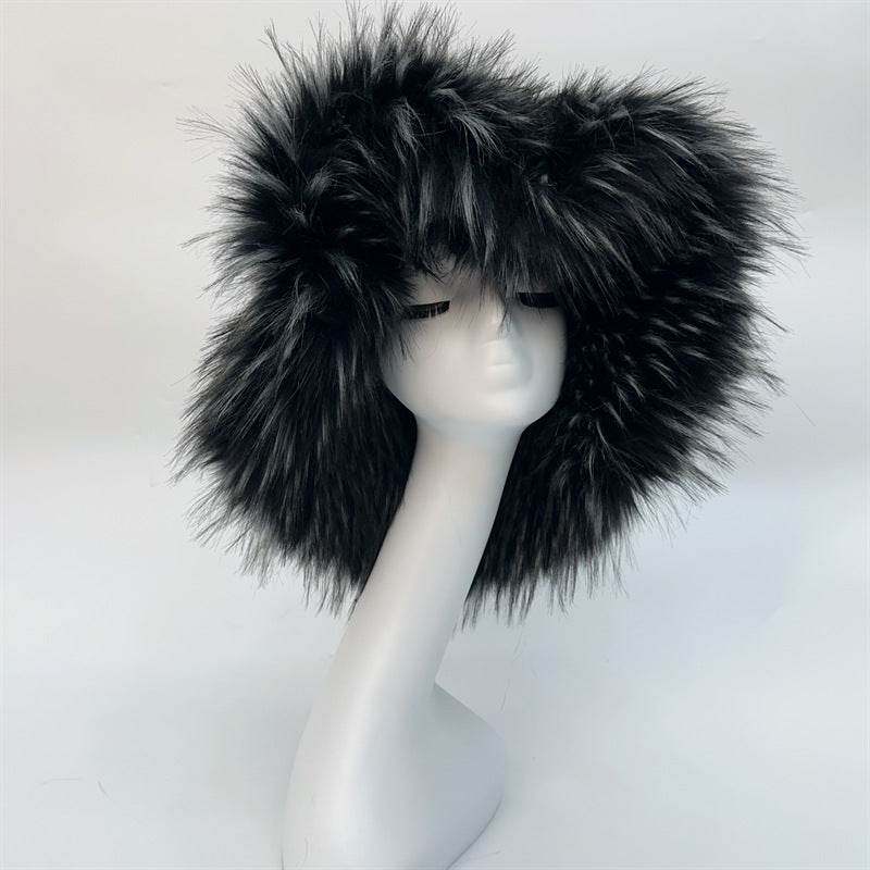 Fashionable Raccoon Fur Hat - Stylish Winter Accessory for Women 2025 - Buy Center