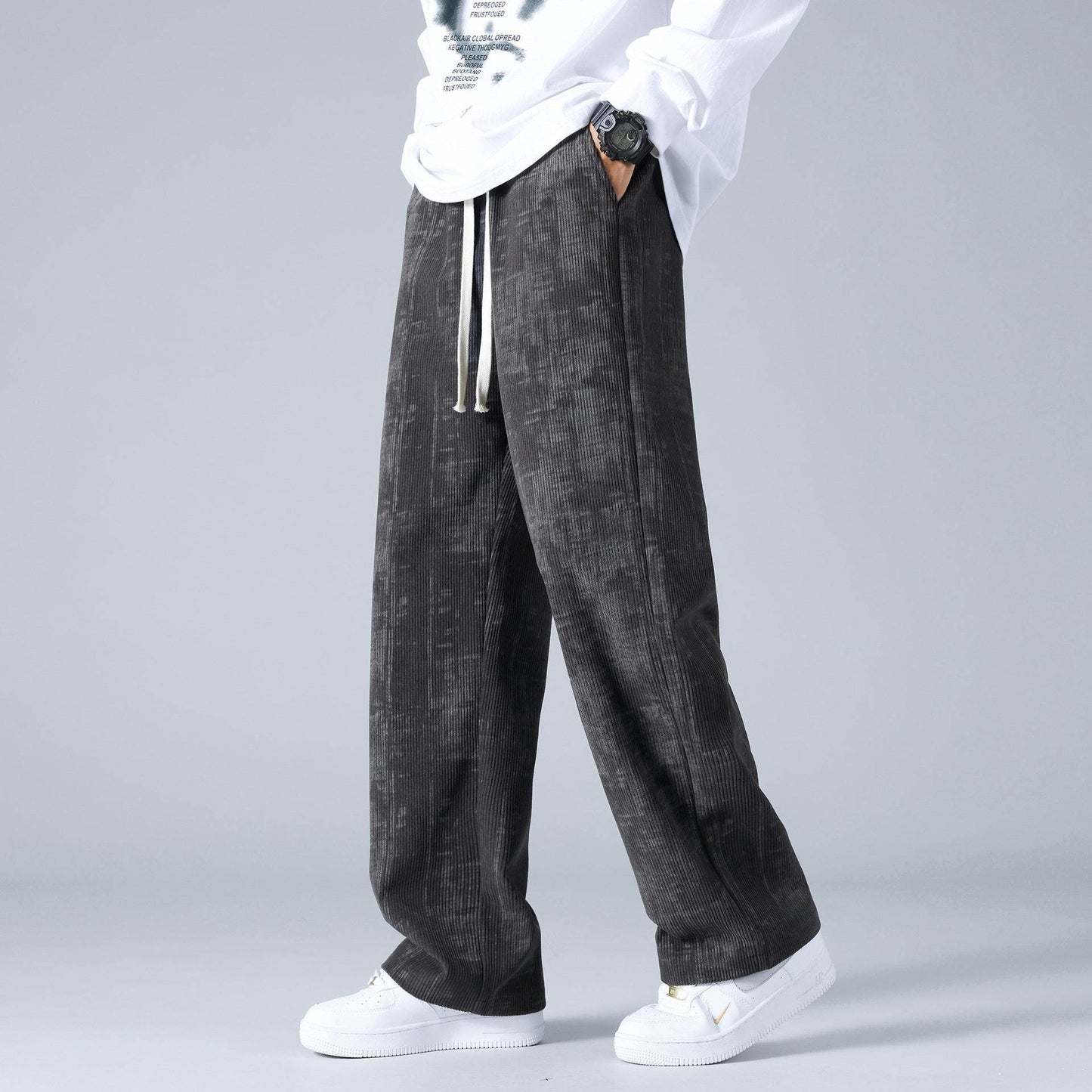 Stylish Corduroy Pants for Men - Camouflage Casual Trousers 2025 - Buy Center