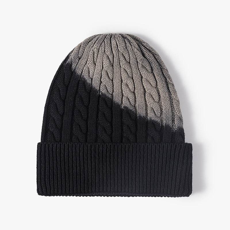 Outdoor Windproof Tie-Dyed Knit Hat - Fashionable Fedoras for All Seasons - Buy Center