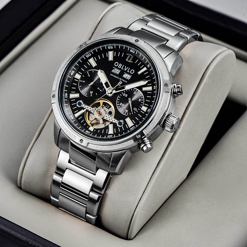 Men's Multi-Functional Hollowed Fashion Watch - Stylish & Versatile Design - Buy Center