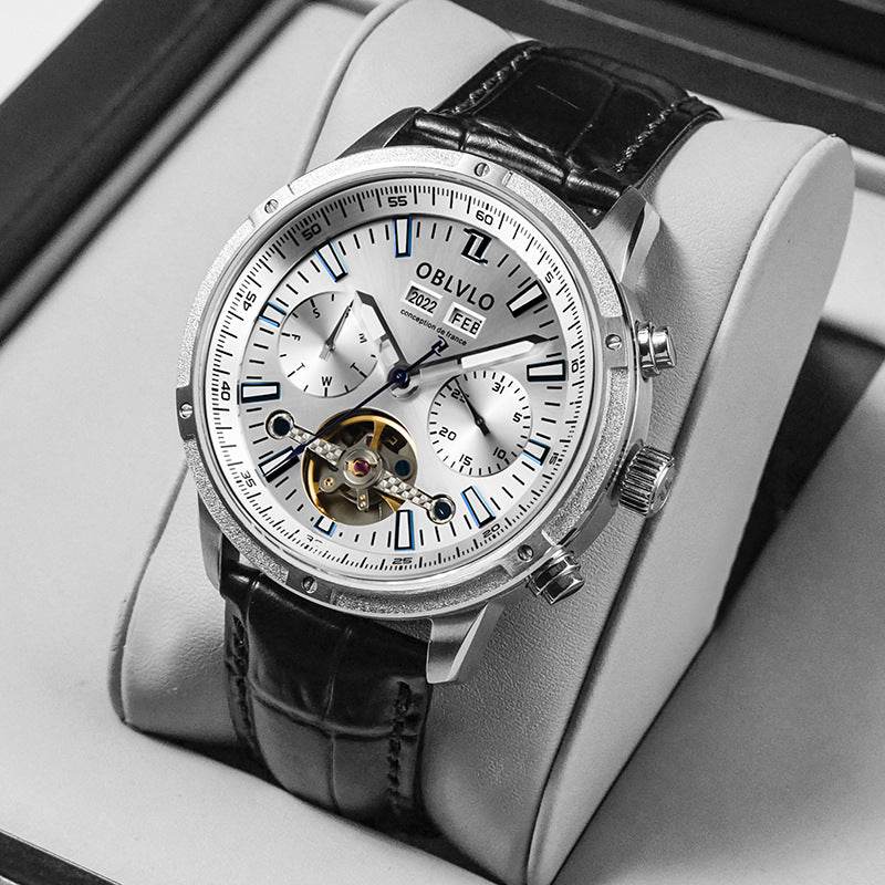Men's Multi-Functional Hollowed Fashion Watch - Stylish & Versatile Design - Buy Center