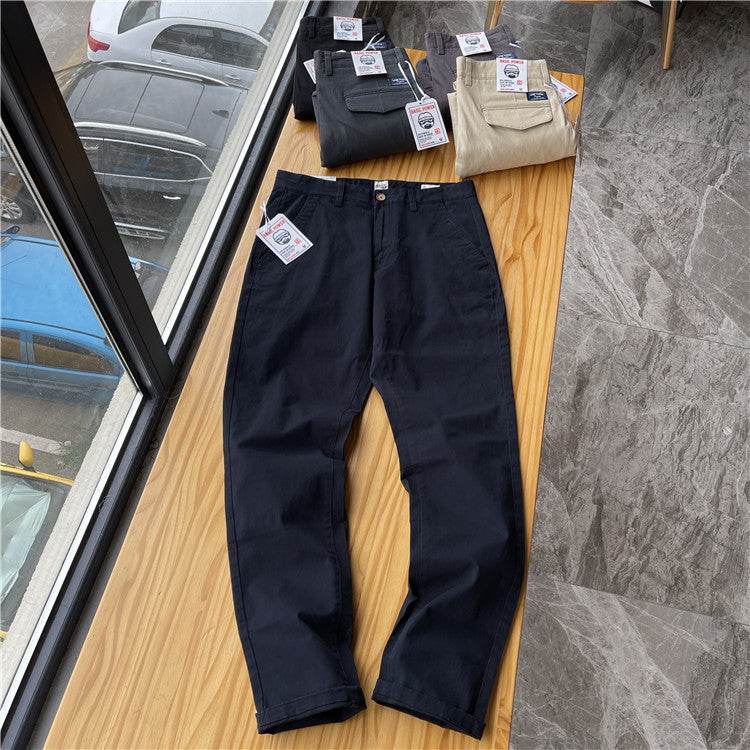 Men's Brushed Twill Casual Pants - Comfortable Cotton Fit, Trendy Styles - Buy Center
