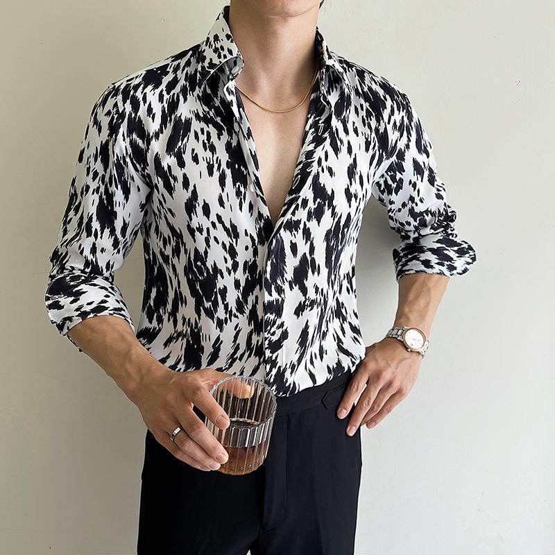 Personalized Men's Slim Fit Shirt - Black & White Plaid Design, Sizes M-4XL - Buy Center