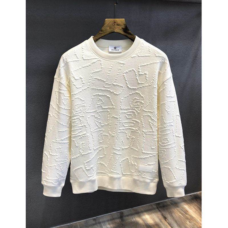 Buycenter Men's Autumn Round Neck Sweater - Slim Fit Cotton Styles - Buy Center