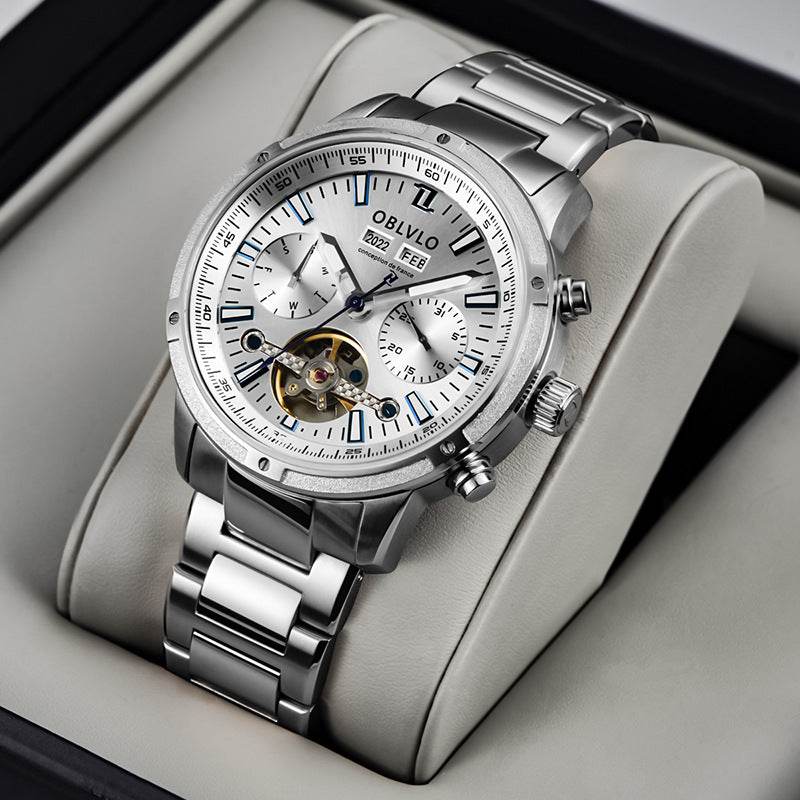Men's Multi-Functional Hollowed Fashion Watch - Stylish & Versatile Design - Buy Center
