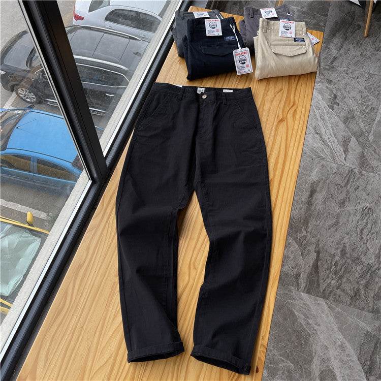 Men's Brushed Twill Casual Pants - Comfortable Cotton Fit, Trendy Styles - Buy Center