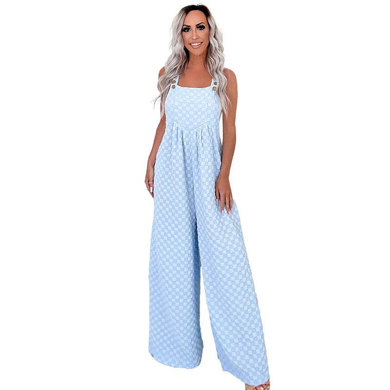 Women's Trendy Plaid Jumpsuit - Stylish Romper for Every Occasion - Buy Center