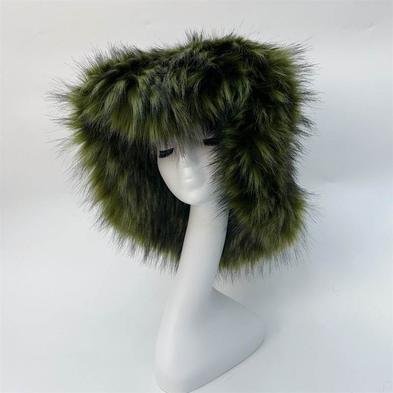 Fashionable Raccoon Fur Hat - Stylish Winter Accessory for Women 2025 - Buy Center