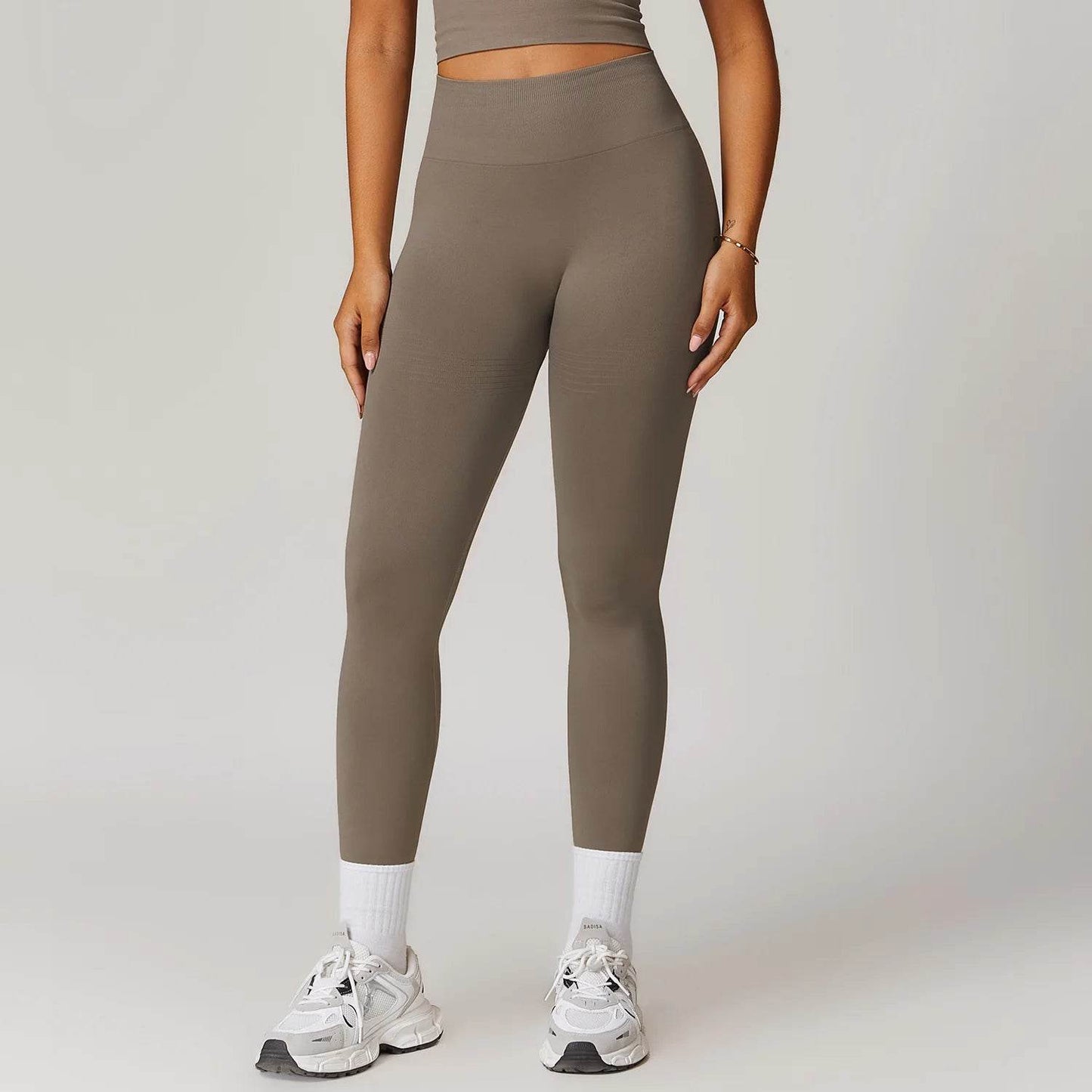 Women's High Waist Seamless Yoga Leggings - Breathable Workout Fit - Buy Center