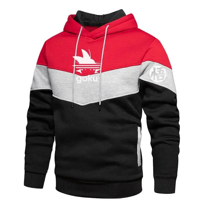 Goku Fleece Sweatshirt - Men's Hip Hop Hooded Pullover for Casual Wear - Buy Center