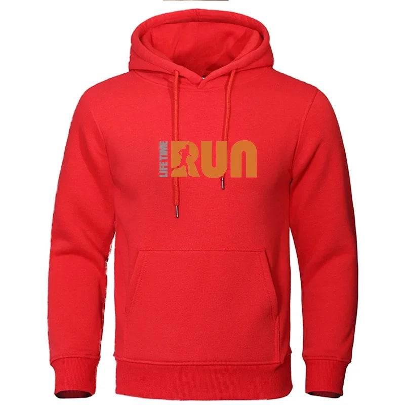 Men's Printed Hoodie - Casual Fleece Sweatshirt for Street Fashion - Buy Center