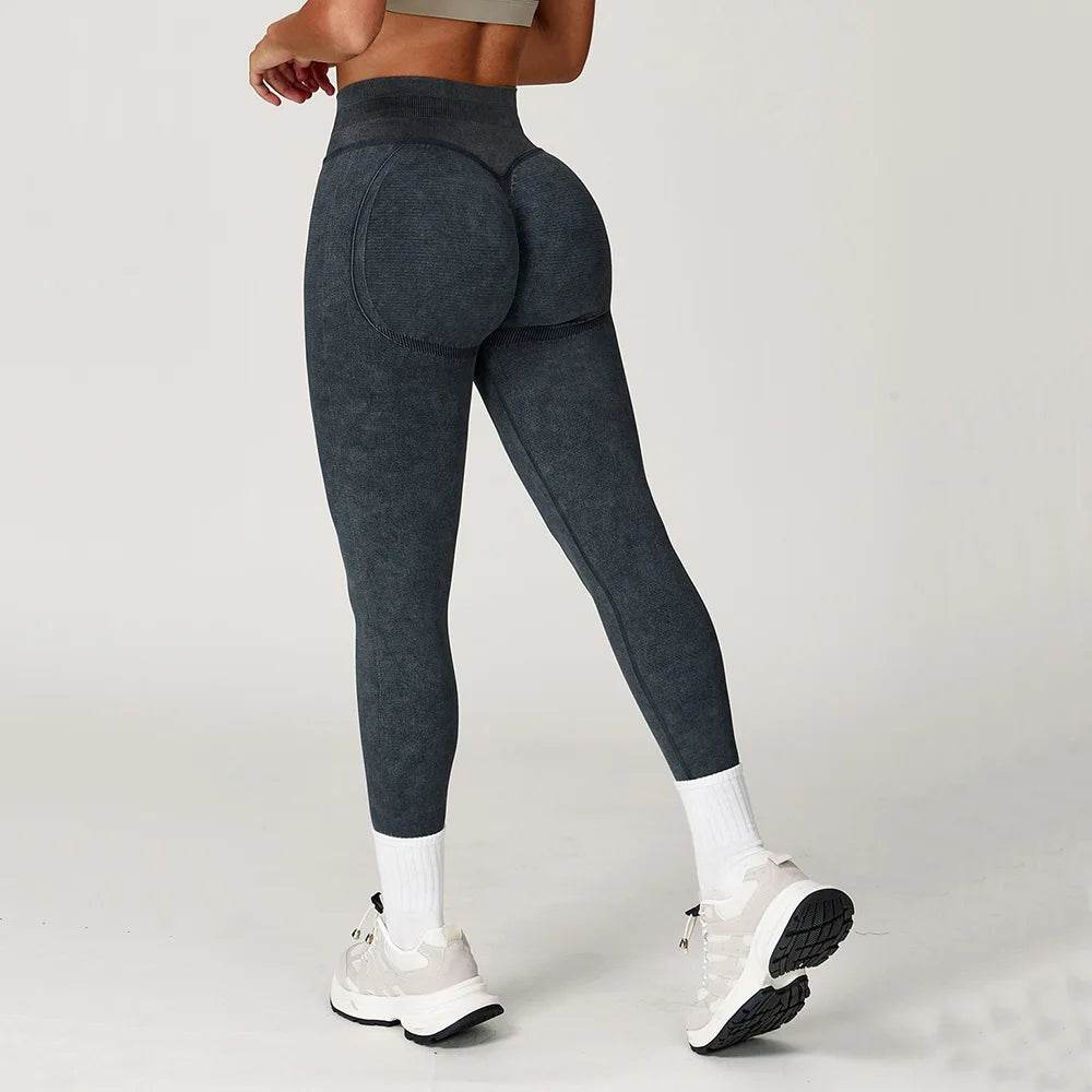 Women's High Waist Scrunch Bum Leggings - Seamless Yoga Pants - Buy Center