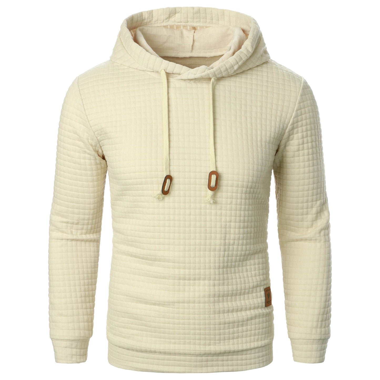 Men's Jacquard Plaid Hoodie - Warm Casual Long Sleeve Sweatshirt - Buy Center