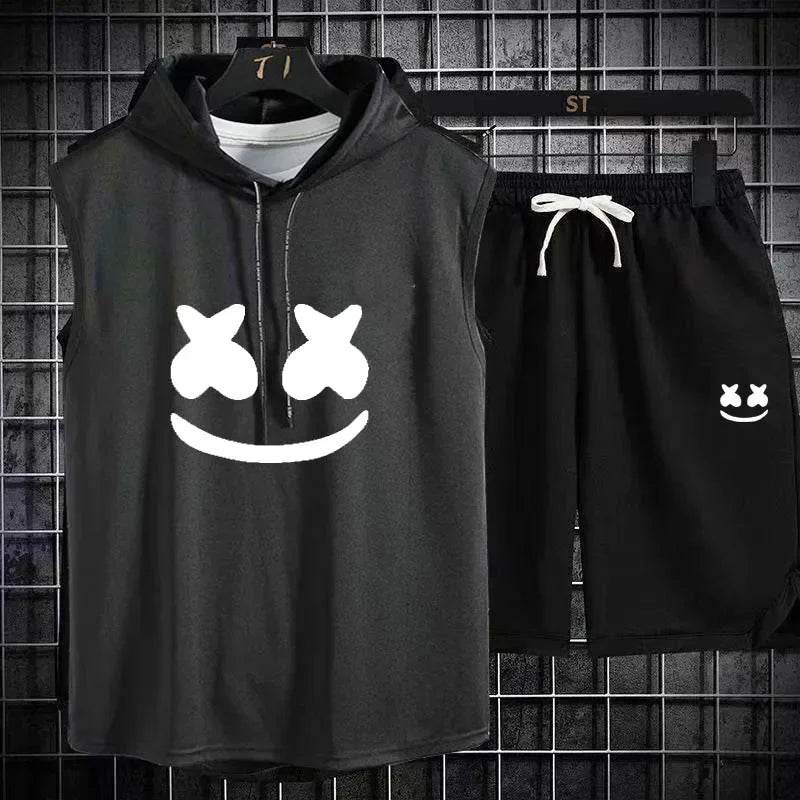 Summer Men's Two-Piece Casual Set - T-Shirt & Shorts Sports Suit - Buy Center