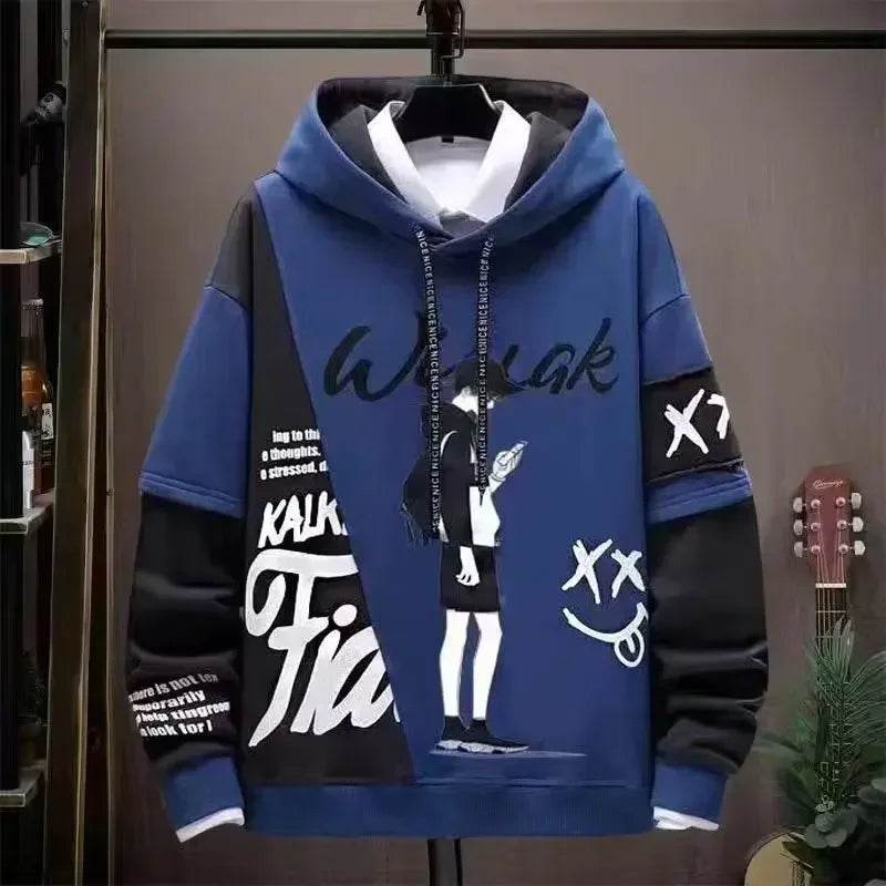 2024 Men's Graphic Hoodie - Casual Hip Hop Autumn Sweatshirt - Buy Center