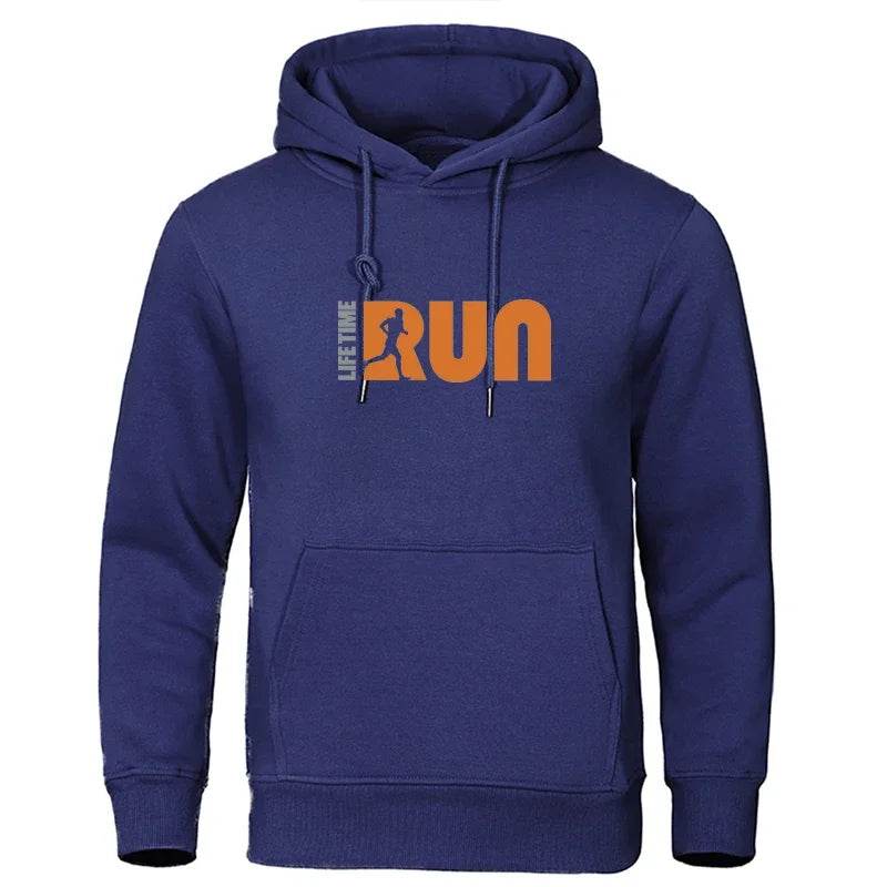 Men's Printed Hoodie - Casual Fleece Sweatshirt for Street Fashion - Buy Center