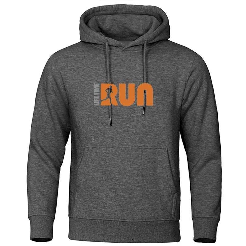 Men's Printed Hoodie - Casual Fleece Sweatshirt for Street Fashion - Buy Center