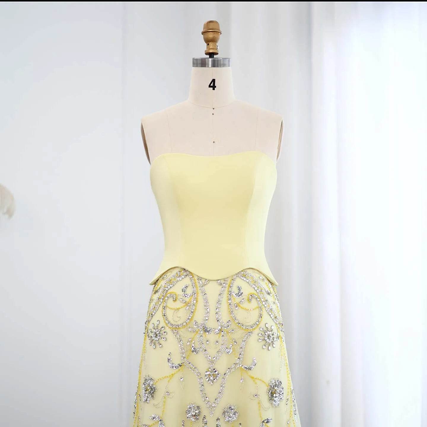 Sharon Said Luxury Sage Green Evening Dress - Elegant Formal Gown - Buy Center