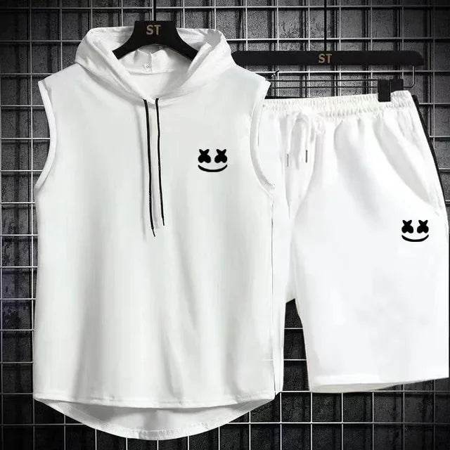 Summer Men's Two-Piece Casual Set - T-Shirt & Shorts Sports Suit - Buy Center
