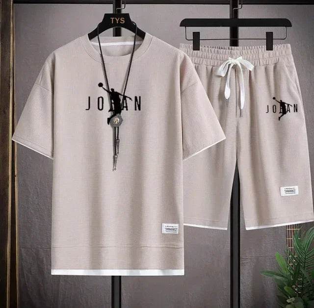 Summer Men's 2-Piece Blazer and T-Shirt Set - Casual Fashion - Buy Center