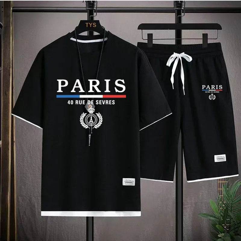 Men's Casual T-Shirt and Shorts Set - Summer Fashion Comfort - Buy Center