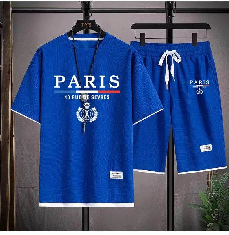 Men's Casual T-Shirt and Shorts Set - Summer Fashion Comfort - Buy Center