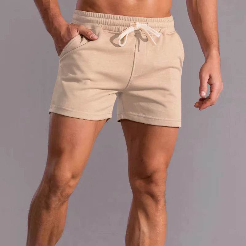 Men's American Cotton Sports Shorts - Gray, Stretchy & Lightweight - Buy Center