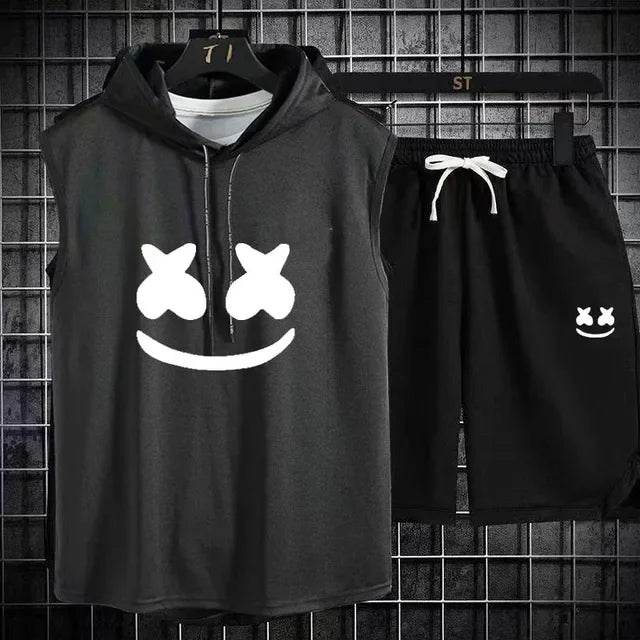 Summer Men's Two-Piece Casual Set - T-Shirt & Shorts Sports Suit - Buy Center