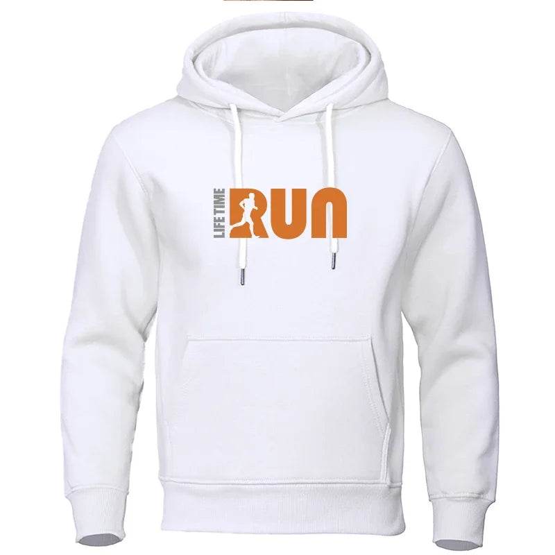 Men's Printed Hoodie - Casual Fleece Sweatshirt for Street Fashion - Buy Center