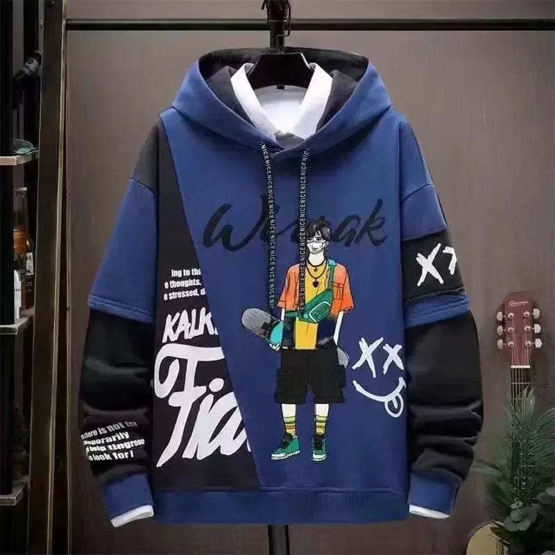 2024 Men's Graphic Hoodie - Casual Hip Hop Autumn Sweatshirt - Buy Center