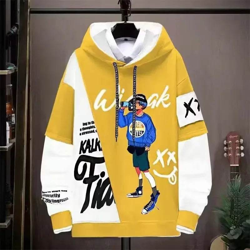 2024 Men's Graphic Hoodie - Casual Hip Hop Autumn Sweatshirt - Buy Center