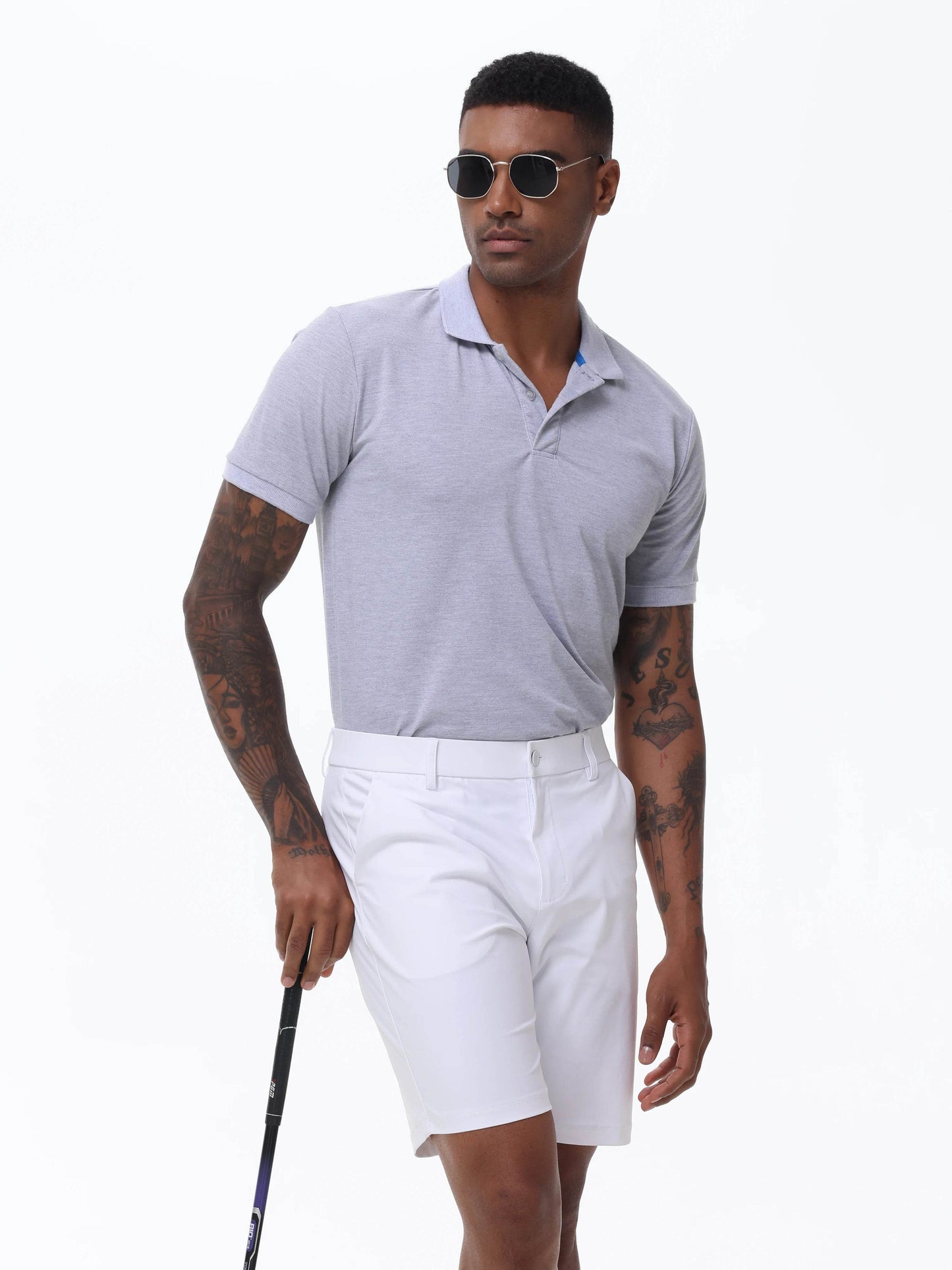 Men's Casual Golf Shorts - Trendy Stretch Waist with Side Pockets - Buy Center
