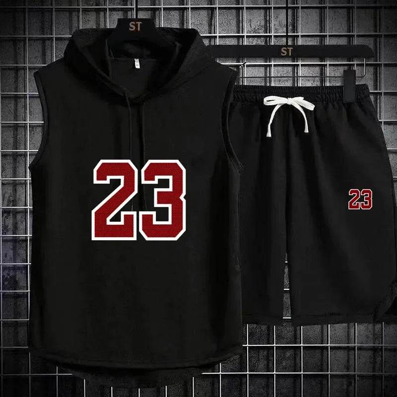 Men's Summer Casual Two Piece Set - T-Shirt & Shorts Twin Suit - Buy Center