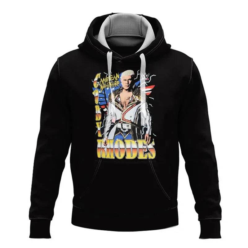 Cody Rhodes 3D Print Hoodie - Casual Streetwear for Kids - Buy Center