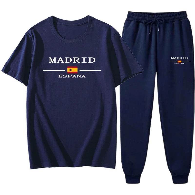 TLIT Men's Casual Sports Suit - 2pcs Pure Cotton Tracksuit Set - Buy Center