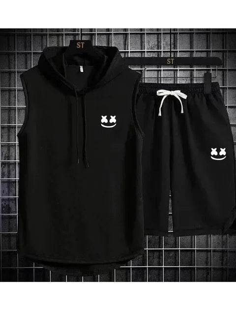 Summer Men's Two-Piece Casual Set - T-Shirt & Shorts Sports Suit - Buy Center