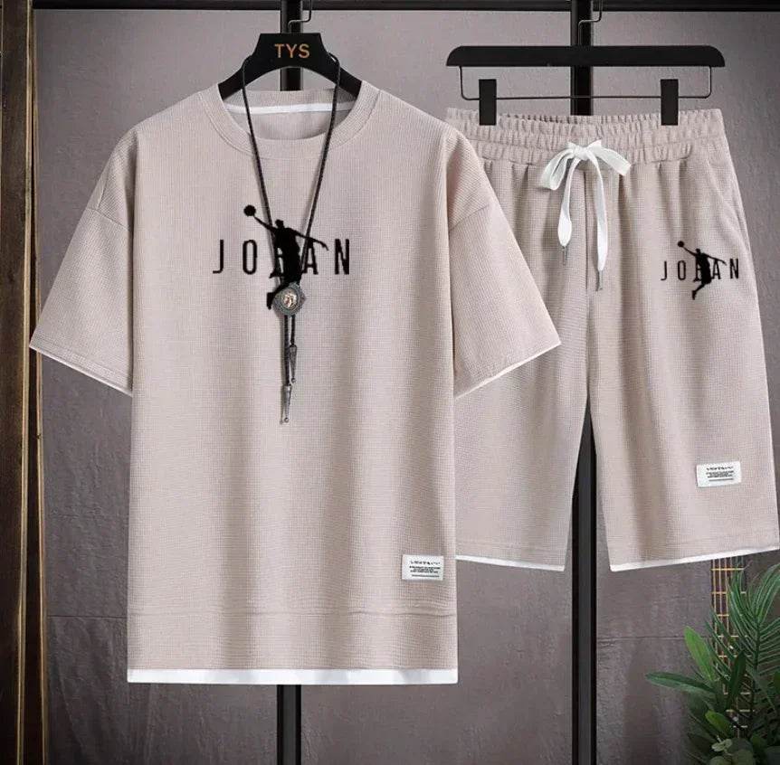 Summer Men's 2-Piece Blazer and T-Shirt Set - Casual Fashion - Buy Center