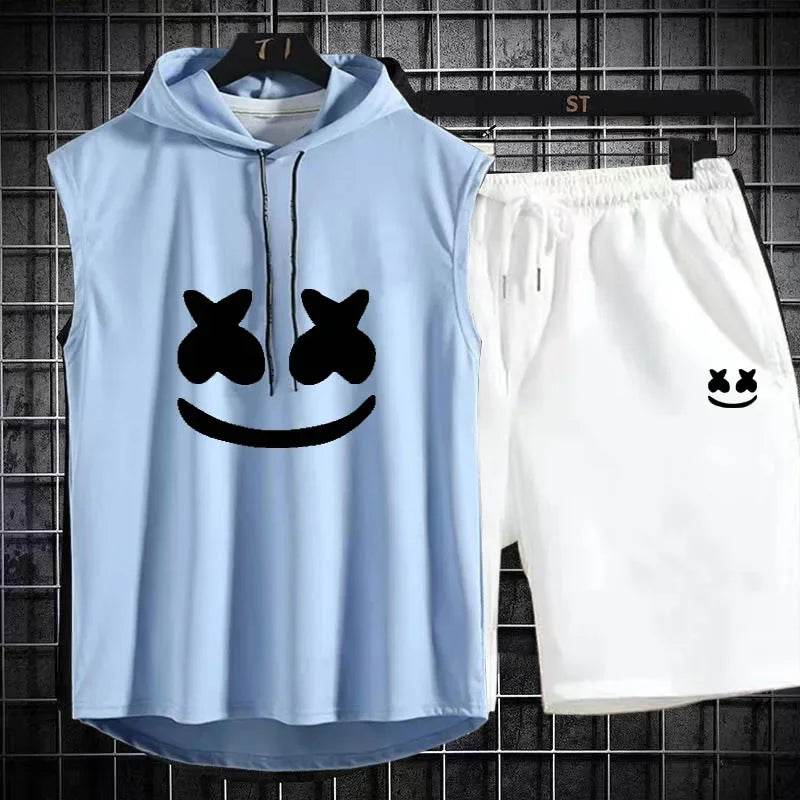 Summer Men's Two-Piece Casual Set - T-Shirt & Shorts Sports Suit - Buy Center